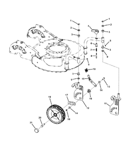 Front Wheels Diagram and Parts List for 7800238-JS45FC 2009 Briggs and Stratton Lawn Mower